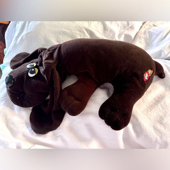 Vintage 1985 Tonka Pound Puppies Dark Brown Plush - Picture 2 of 7
